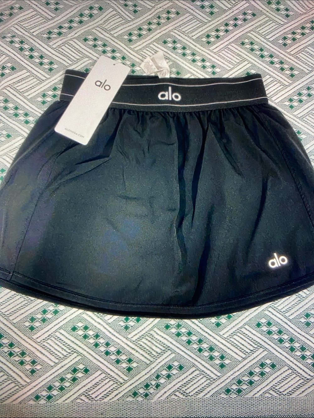 ALO Yoga Black Skater Circle Skirt Size S